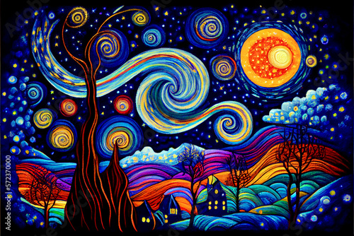 Wallpaper Mural Generative AI render of a blue hour themed illustration Torontodigital.ca