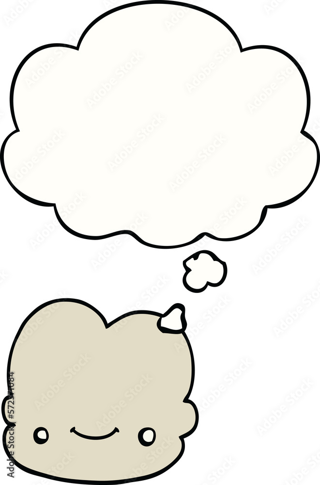 cartoon cloud and thought bubble cartoon cloud and thought bubble