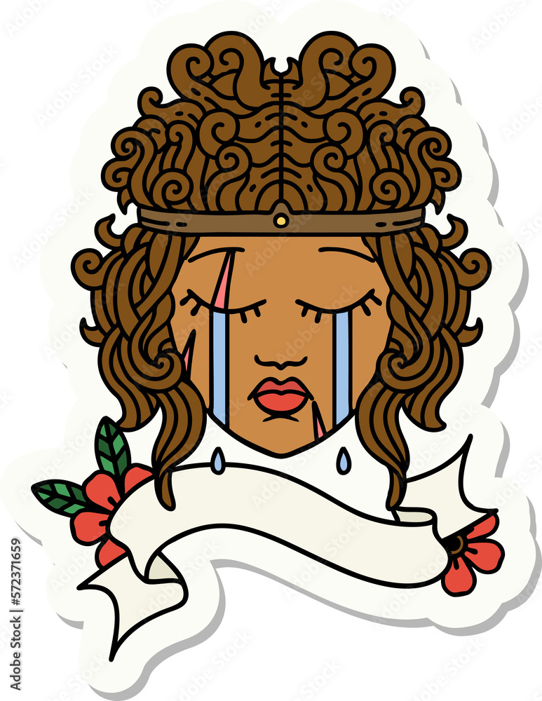 human barbarian character sticker human barbarian character sticker