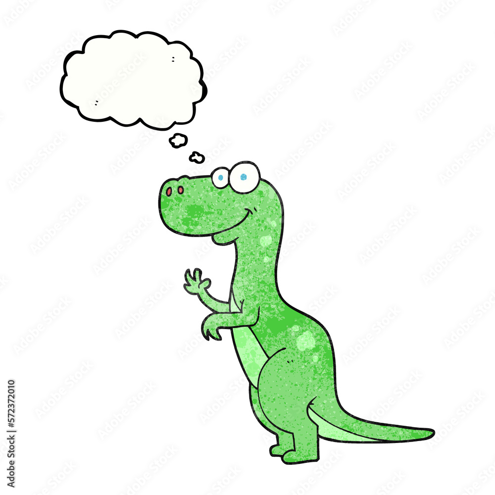 thought bubble textured cartoon dinosaur thought bubble textured cartoon dinosaur