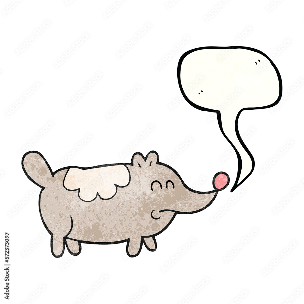 speech bubble textured cartoon small fat dog speech bubble textured cartoon small fat dog