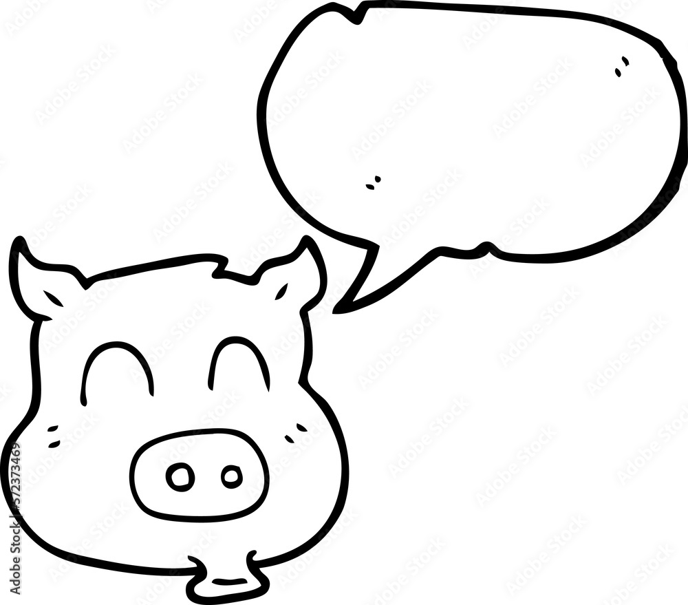 speech bubble cartoon pig speech bubble cartoon pig