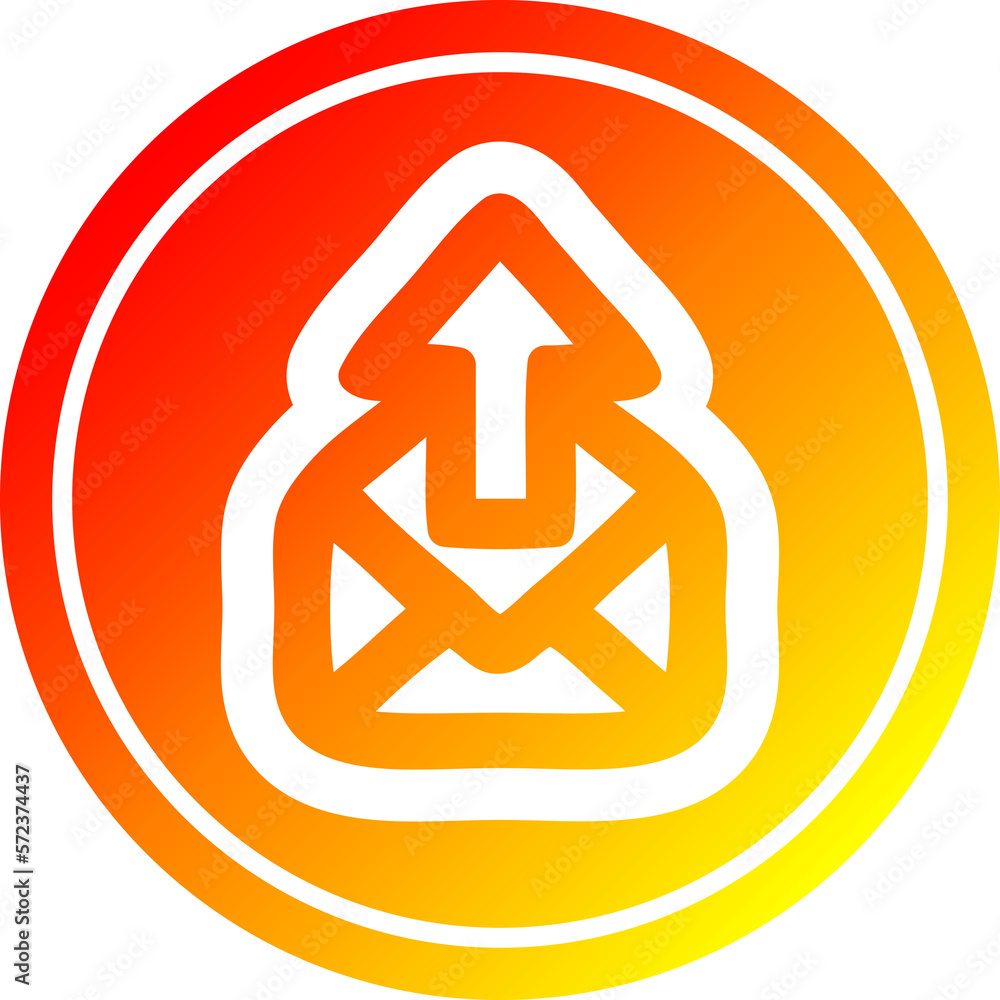 send email circular in hot gradient spectrum send email circular in hot gradient spectrum