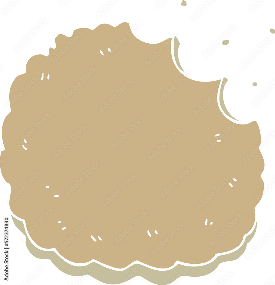 flat color style cartoon biscuit flat color style cartoon biscuit