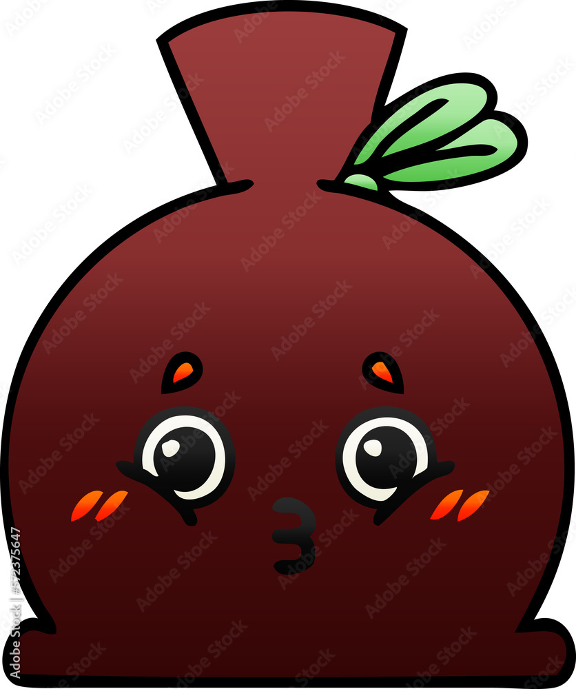 Obraz premium gradient shaded cartoon sack