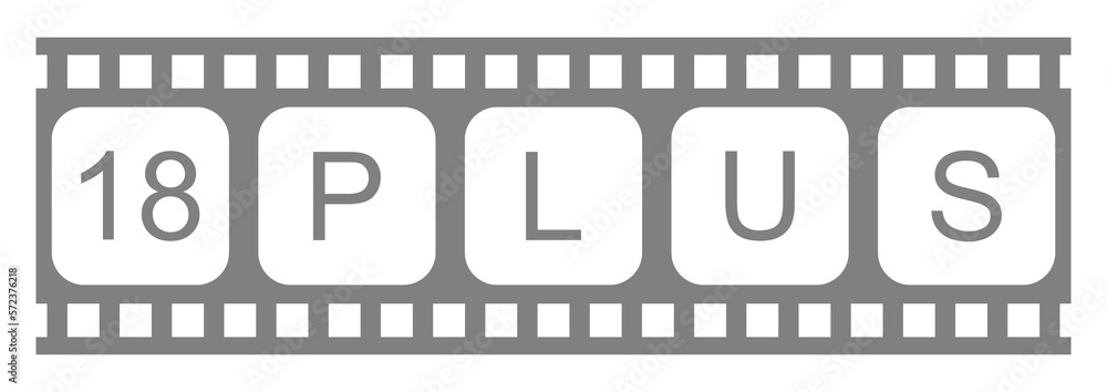 Sign of Adult Only for Eighteen Plus or 18+ and Twenty One Plus or 21+ Age in the Filmstrip. Age Rating Movie Icon Symbol for Movie Poster, Apps, Website or Graphic Design Element. Vector Illustration Sign of Adult Only for Eighteen Plus or 18+ and Twenty One Plus or 21+ Age in the Filmstrip. Age Rating Movie Icon Symbol for Movie Poster, Apps, Website or Graphic Design Element. Vector Illustration