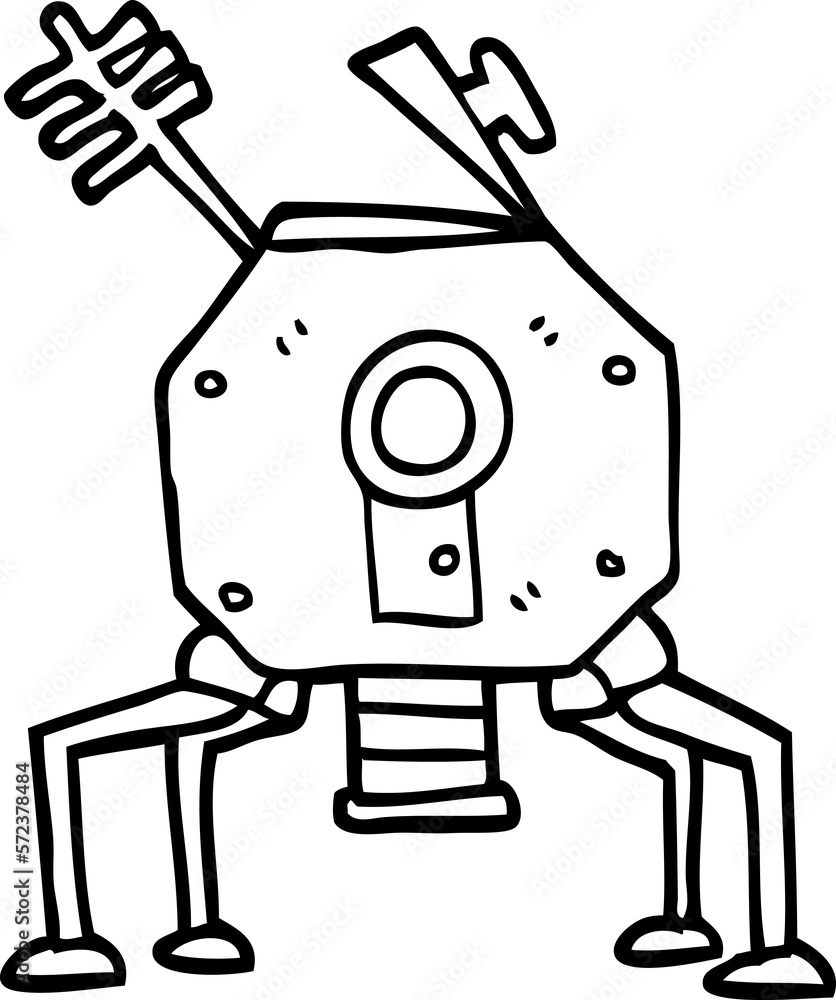 line drawing cartoon space rocket line drawing cartoon space rocket