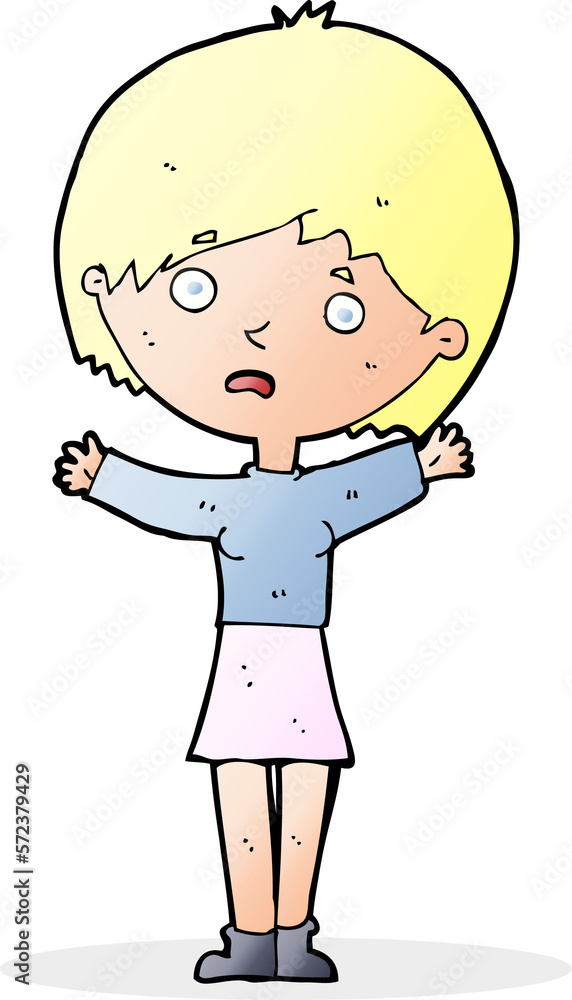 cartoon worried woman cartoon worried woman