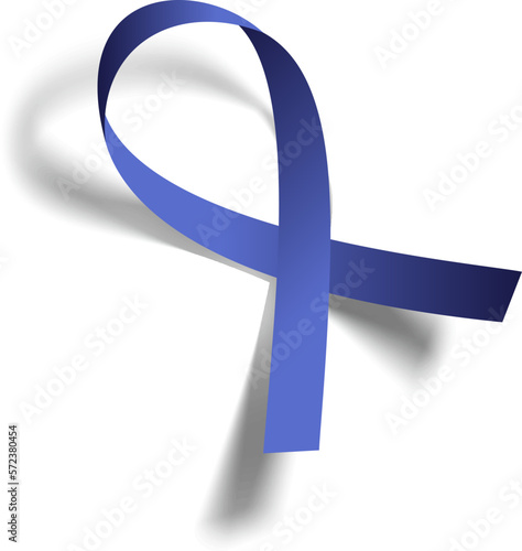 navy blue march ribbon with shadow brazil
