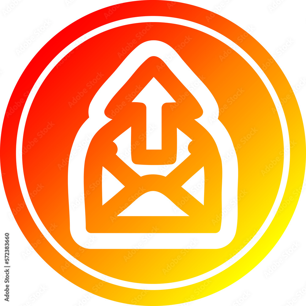 send email circular in hot gradient spectrum send email circular in hot gradient spectrum