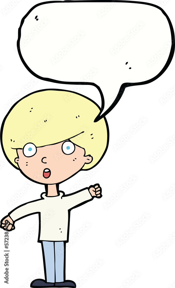 cartoon shocked boy with speech bubble cartoon shocked boy with speech bubble