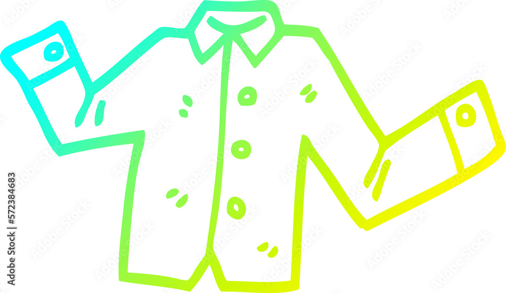 cold gradient line drawing cartoon casual shirt cold gradient line drawing cartoon casual shirt