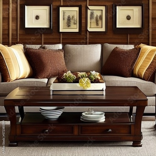 living room interior with sofa