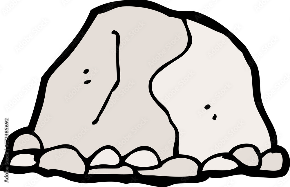 cartoon large rock cartoon large rock