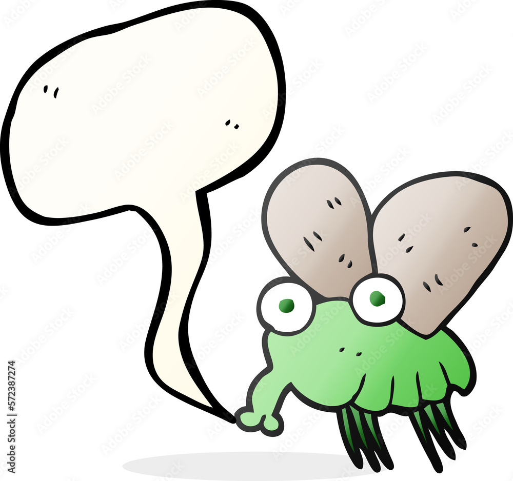 speech bubble cartoon fly speech bubble cartoon fly