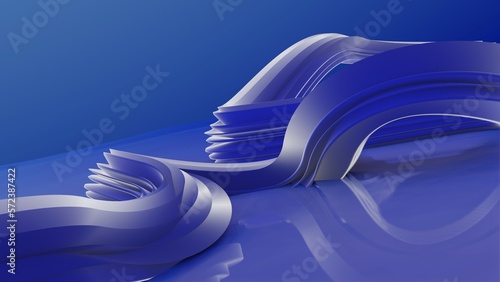 3D Render Of An Abstract Shape Design
