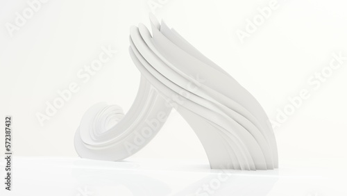 3D Render Of An Abstract Shape Design
