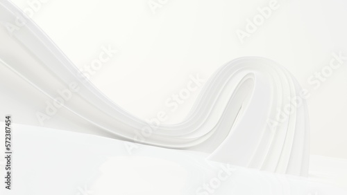 3D Render Of An Abstract Shape Design