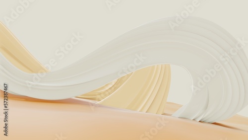 3D Render Of An Abstract Shape Design