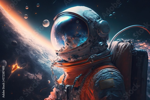 astronaut in space Generative Ai