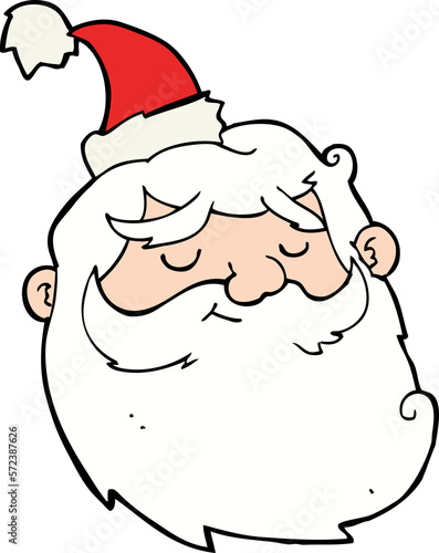 cartoon santa claus face