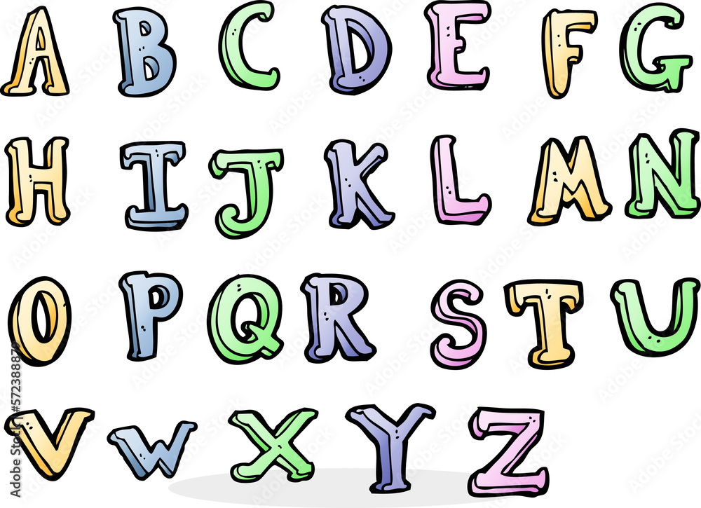 cartoon alphabet cartoon alphabet