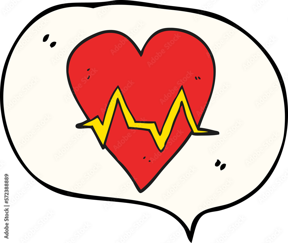 speech bubble cartoon heart rate pulse symbol speech bubble cartoon heart rate pulse symbol