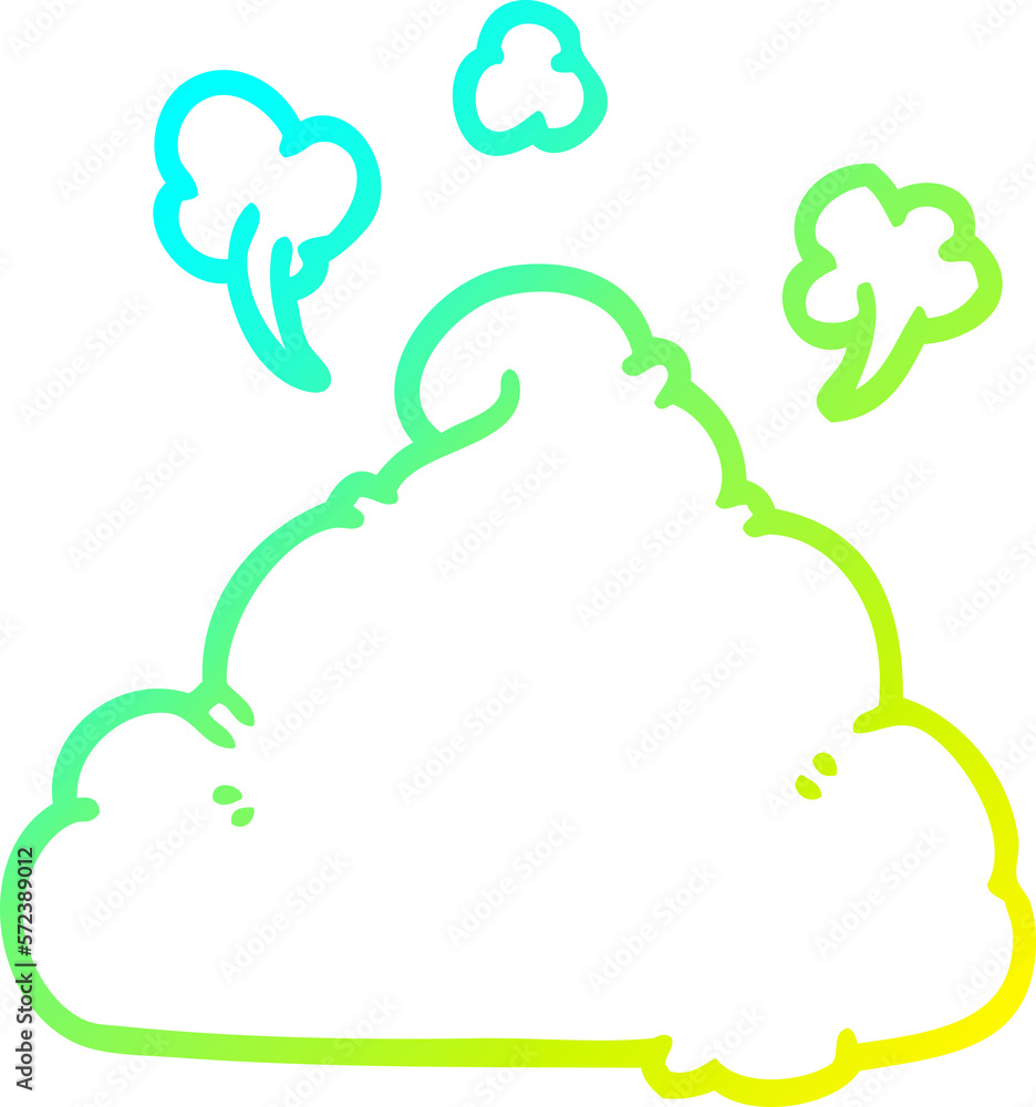 cold gradient line drawing cartoon poop cold gradient line drawing cartoon poop