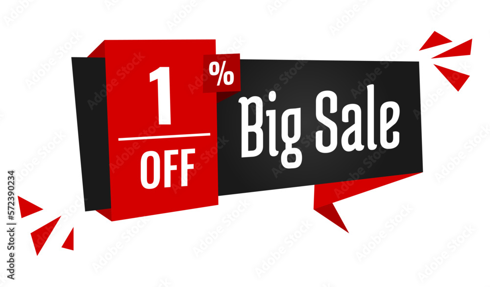 big sale 1 percent off discount, stripe, price balloon, black and red
big sale 1 percent off discount, stripe, price balloon, black and red