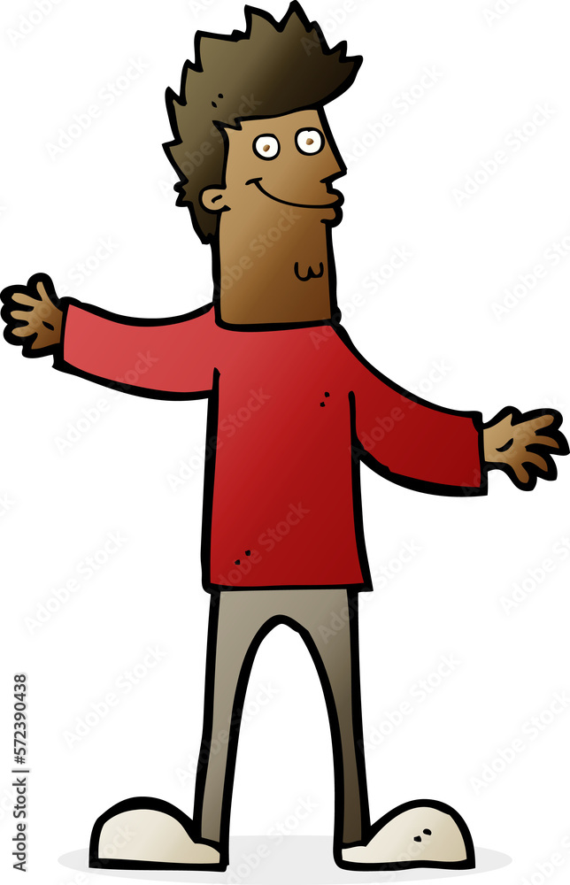 cartoon happy man cartoon happy man