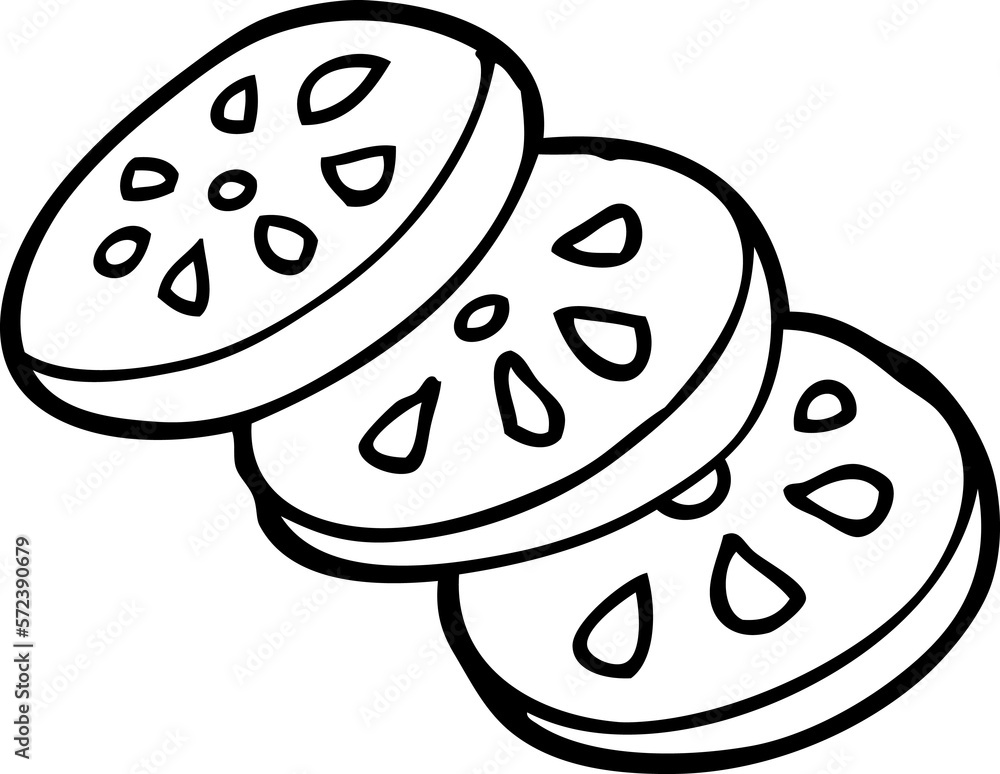 line drawing cartoon lemon slices line drawing cartoon lemon slices