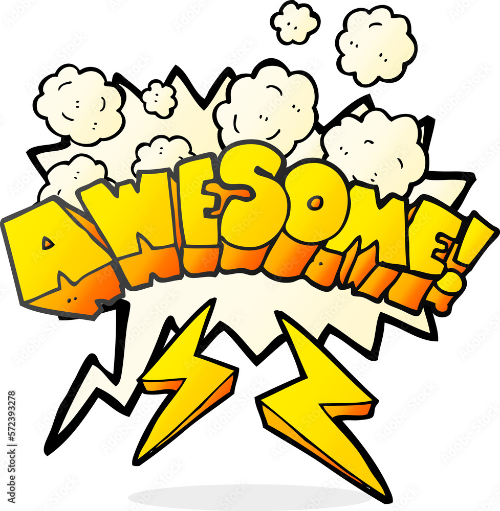 speech bubble cartoon word awesome speech bubble cartoon word awesome