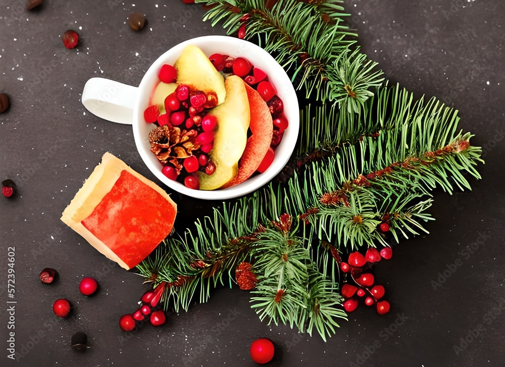 christmas decoration with cinnamon and spices christmas decoration with cinnamon and spices