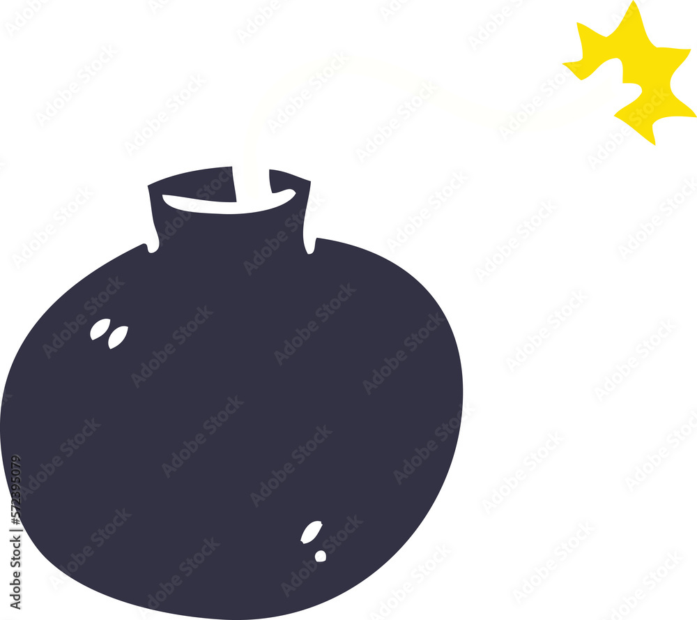quirky hand drawn cartoon bomb quirky hand drawn cartoon bomb