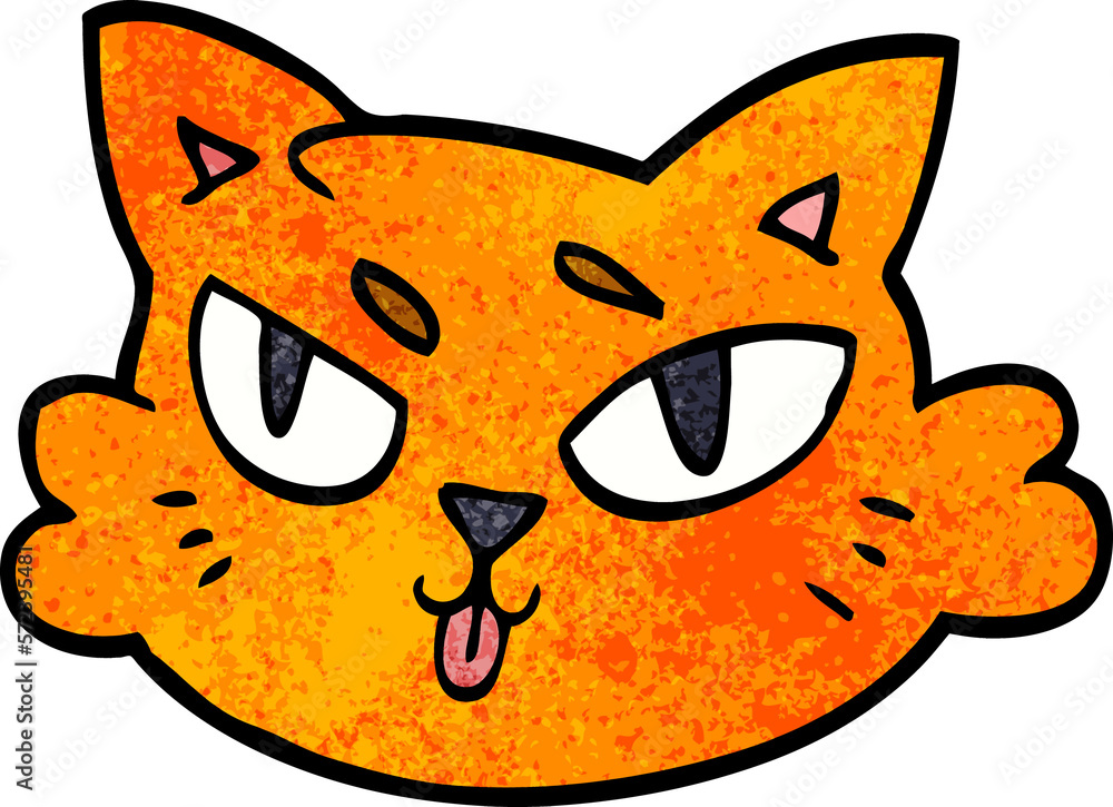 cartoon doodle of a cats face cartoon doodle of a cats face