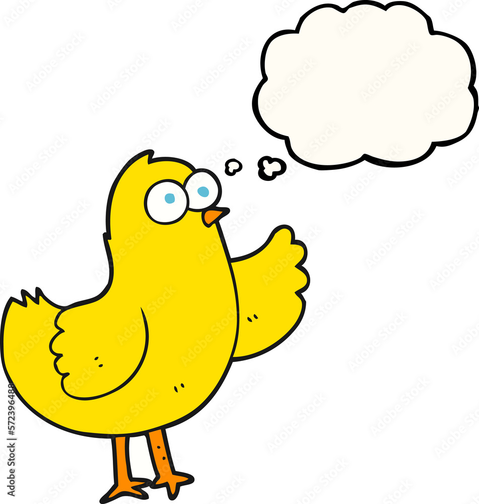 thought bubble cartoon bird thought bubble cartoon bird