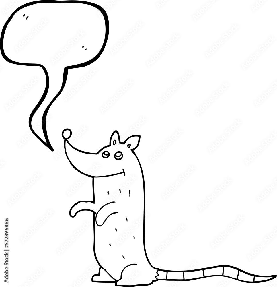 speech bubble cartoon rat speech bubble cartoon rat
