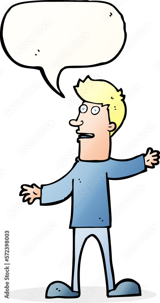 cartoon surprised man with speech bubble cartoon surprised man with speech bubble