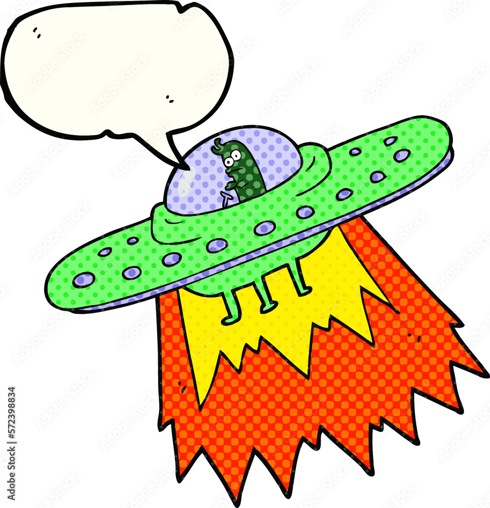 comic book speech bubble cartoon ufo comic book speech bubble cartoon ufo