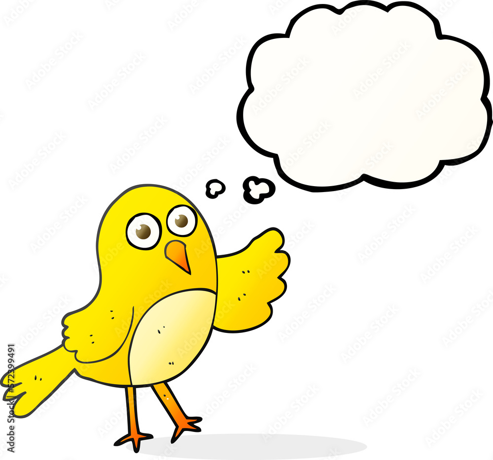 thought bubble cartoon bird thought bubble cartoon bird