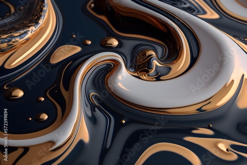 Luxury Marble Fluids Texture - Generated by Generative AI