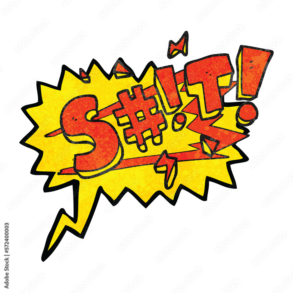 speech bubble textured cartoon swearword speech bubble textured cartoon swearword