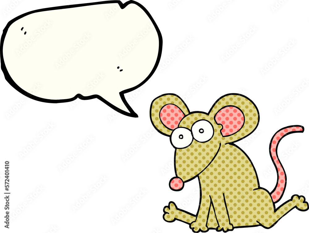 comic book speech bubble cartoon mouse comic book speech bubble cartoon mouse
