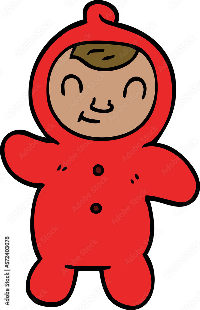 Obraz premium cartoon doodle human baby