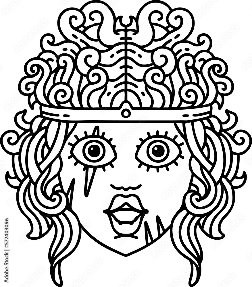 Obraz premium human barbarian character illustration