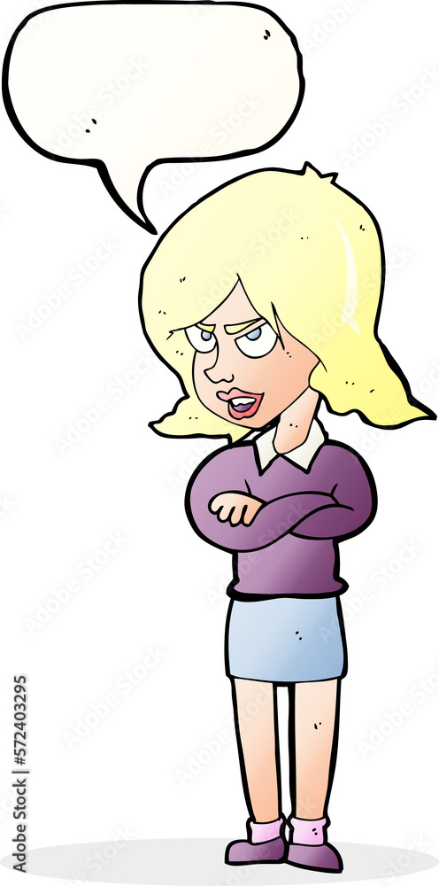 cartoon angry woman with speech bubble cartoon angry woman with speech bubble