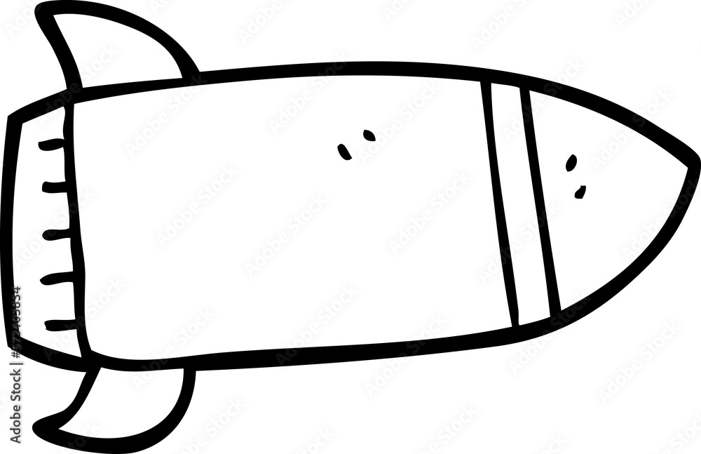 line drawing cartoon red rocket line drawing cartoon red rocket