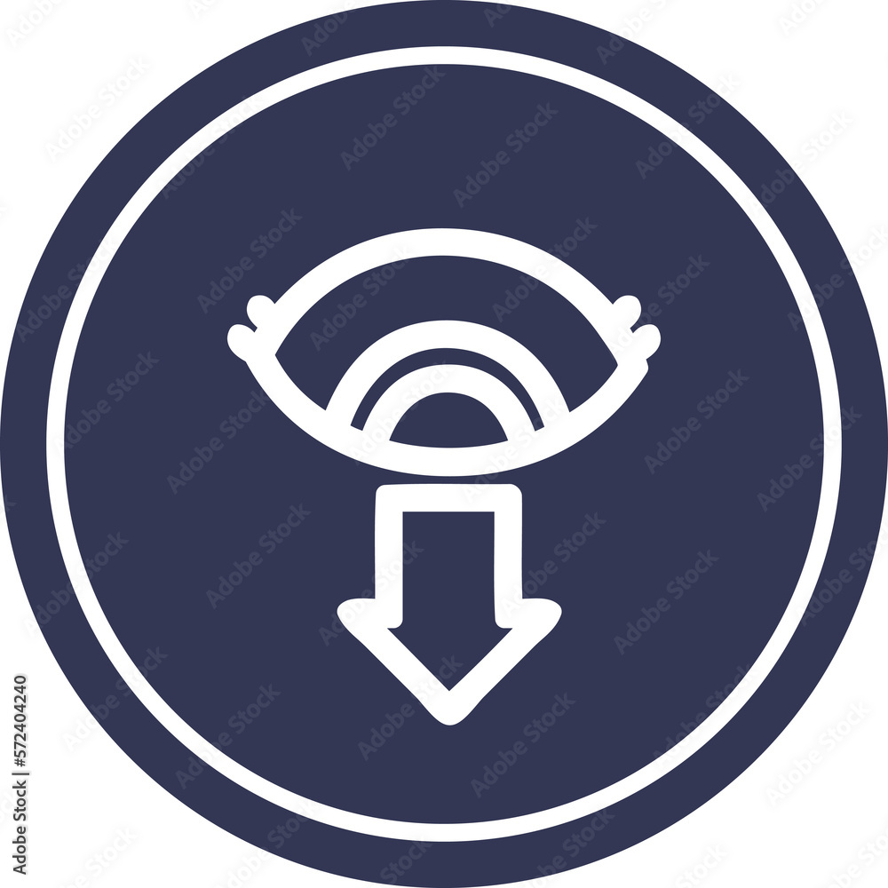 staring eye circular icon staring eye circular icon