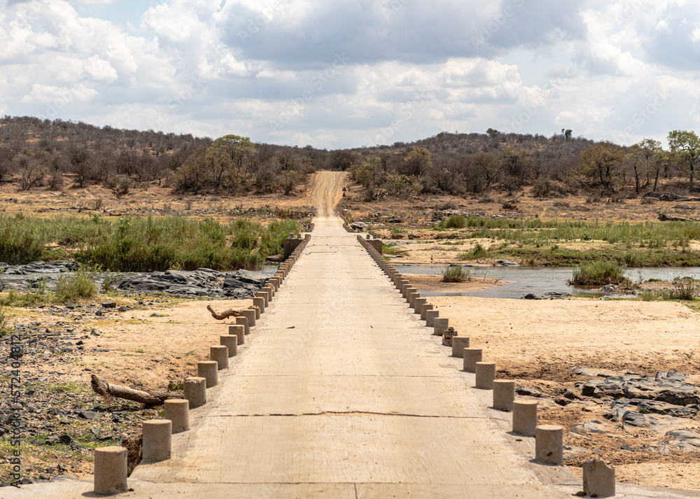Bridge at Olifants River (Limpopo) in Kruger National Park, South Africa