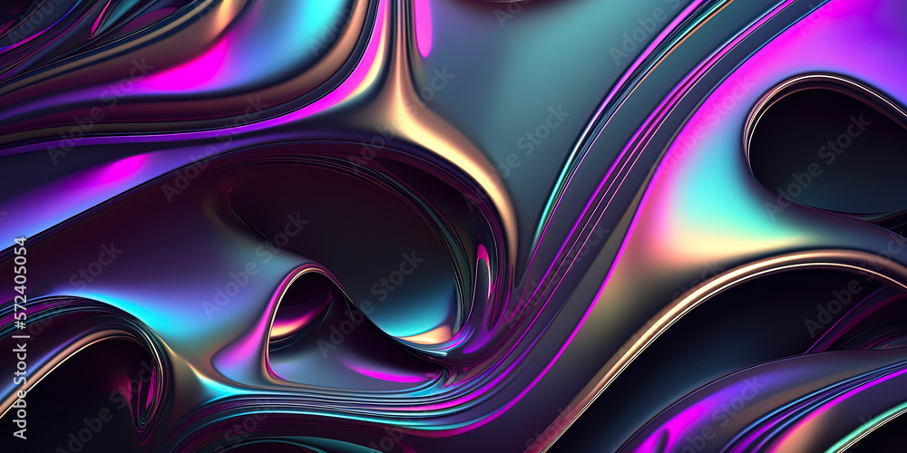 Fluid holographic iridescent shapes WALLPAPER Fluid holographic iridescent shapes WALLPAPER